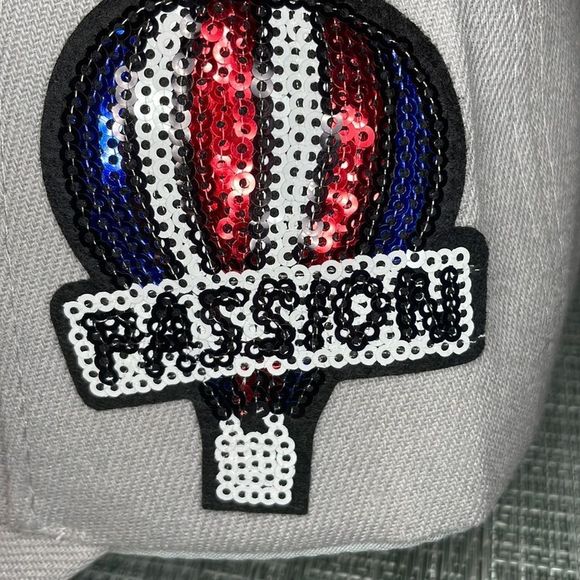 🎈Gray Hot Air Balloon “Passion” Baseball Cap 🎈 - Picture 6 of 13